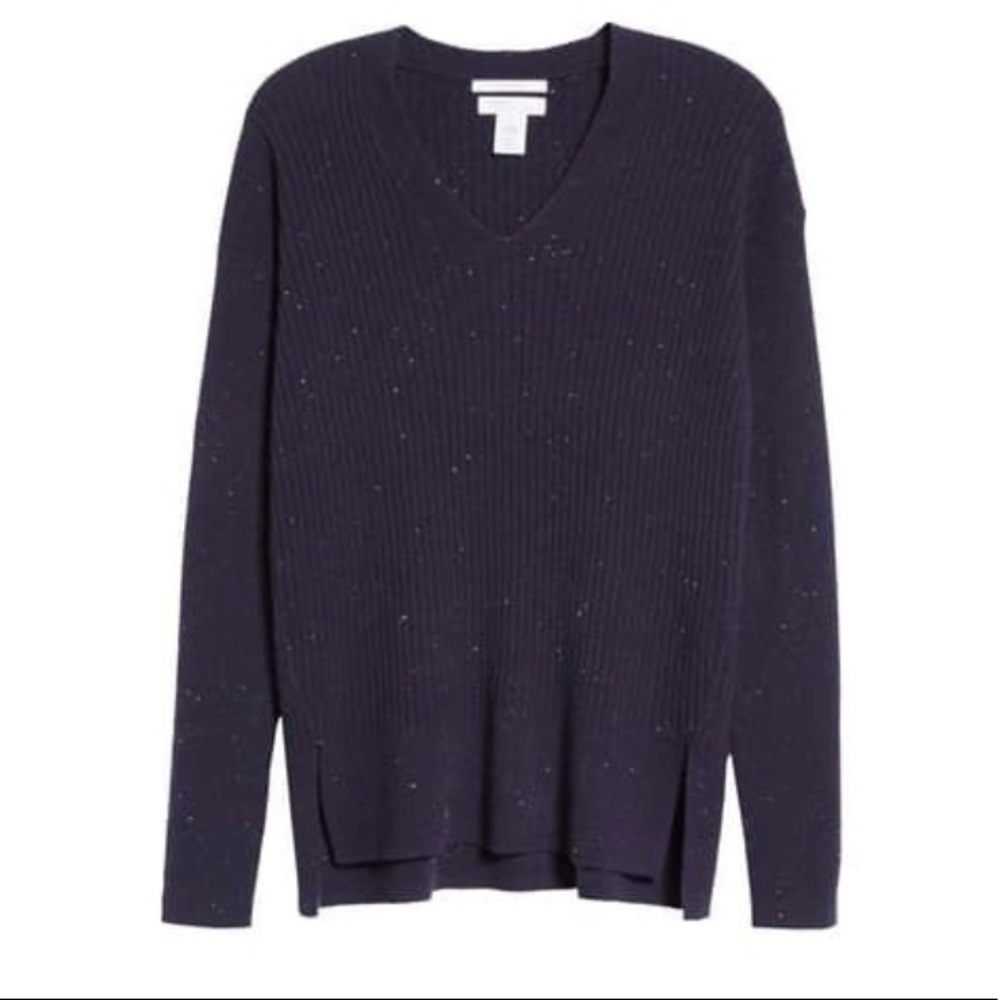 Nordstrom Signature 100% Cashmere V-Neck Sweater